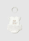 Pañalero Body Tutu Osito Crudo Bebe Niña Mayoral M1729 MAYORAL