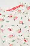 Vestido De Algodon Estampado Catarinas Blanco De Bebé -Bci Boboli  T1M M113083 BOBOLI