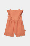 Mono Batista Bordado Naranja De Niña Boboli T1M M123039 BOBOLI