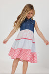 Vestido Denim Combinado De Niña -Bci Boboli T18M M303130 BOBOLI