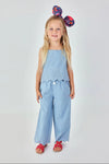 Conjunto De Blusa Con Pantalon Bordado Demin De Niña Boboli T2  M323075 BOBOLI