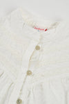 Camisa Batista Fantasía Crudo De Niña -Bci Boboli T6 M433000 BOBOLI