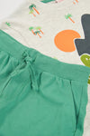 Conjunto Playera Con Short De Algodon Verde De Niño -Bci Boboli  T18M M513098 BOBOLI