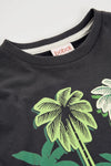 Conjunto Playera M/C  Palmeras Gris Con Short De Algodon De Niño -Bci Boboli T2 M513111 BOBOLI