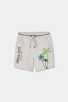Conjunto Playera M/C  Palmeras Gris Con Short De Algodon De Niño -Bci Boboli T2 M513111 BOBOLI