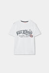 Conjunto Playera Blanca Con Bermuda Gris  De Algodon De Niño -Bci Boboli T6 M603144 BOBOLI