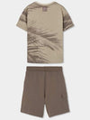 Conjunto Playera M/C Con Bermuda De Algodon Cafe De Niño -Bci Boboli   T4 M623067 BOBOLI