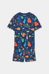Pijama Algodon Estampado Azul De Niño -Bci Bobolit2 M683018 BOBOLI