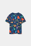 Pijama Algodon Estampado Azul De Niño -Bci Bobolit2 M683018 BOBOLI