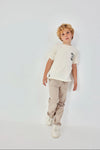 Pantalón Gabardina Elástica Beige De Niño -Bci Boboli T4 M693064 BOBOLI