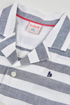 Conjunto Camisa Con Bermuda Marino De Lino  Niño -Bci Boboli T2 M823014 BOBOLI