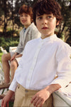 Camisa Lino Manga Larga Blanco De Niño -Bci Boboli T12M M863030 BOBOLI