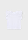 Blusa M/C Puntillas Blanco Niña Mayoral M3008 MAYORAL