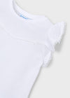Blusa M/C Puntillas Blanco Niña Mayoral M3008 MAYORAL