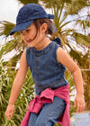 Blusa Top Denim Fluido Oscuro Niña Mayoral M3030 MAYORAL