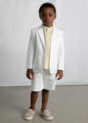 Saco Blazer Lino Suiting Blanco Niño Mayoral M3437 MAYORAL