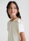 Blusa M/C Bambula Hueso Junior Niña Mayoral M6006 MAYORAL