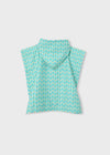 Toalla Poncho Playa Estampado Azul Niño Mayoral M10224 MAYORAL