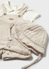 Overol Pañalero Corto Beige Bebe Niño Mayoral M1651 MAYORAL