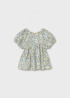 Blusa M/C Punto Bambula Estampado Flores Cielo Bebe Niña Mayorall M1105 MAYORAL