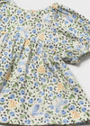 Blusa M/C Punto Bambula Estampado Flores Cielo Bebe Niña Mayorall M1105 MAYORAL