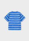 Playera M/C Rayas Estampadas Azul Niño Mayoral M3082 MAYORAL