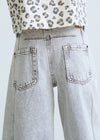 Pantalon Mezclilla Wide Le Gris Junior Niña Mayoral M6552 MAYORAL