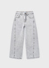 Pantalon Mezclilla Wide Le Gris Junior Niña Mayoral M6552 MAYORAL