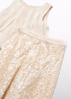Conj. Pant. Largo Lentejuelas Champagne Abelylula M5214 ABEL Y LULA