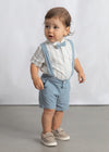Conjunto De Vestir 3 Piezas Camisa Moño Y Short Lino Jade Mayoral M1226 MAYORAL