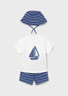 Conjunto Punto 3 Piezas Azul Bebe Niño Mayoral M1666 MAYORAL
