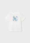 Conjunto Playera M/C Embossed Blanco Con Short Topo Niño Mayoral M3058 MAYORAL