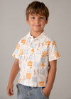 Polo M/C Estampado Nata Naranja Niño Mayoralt2 M3104 MAYORAL