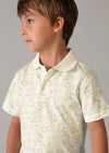 Polo M/C Estampado Nata Verde Niño Mayoral M3104 MAYORAL