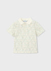 Polo M/C Estampado Nata Verde Niño Mayoral M3104 MAYORAL