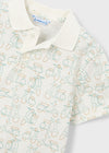 Polo M/C Estampado Nata Verde Niño Mayoral M3104 MAYORAL