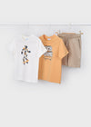 Conjunto 3 Piezas Punto Robot Naranja Niño Mayoral M3604 MAYORAL
