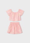 Conjunto Blusa Con Falda Lino Estampado Blossom Niña Mayoral M3947 MAYORAL