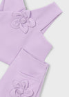 Conjunto Blusa Top Flor Con Short Crepe Malva Niña Mayoral M3948 MAYORAL