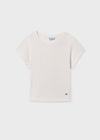Blusa M/C Rayas Beige Junior Niña Mayoral M6008 MAYORAL