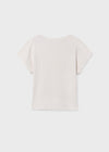 Blusa M/C Rayas Beige Junior Niña Mayoral M6008 MAYORAL