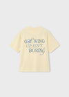 Conjunto Playera M/C "Growing Up" Butter Con Bermuda Universo Mayoral M6046 MAYORAL