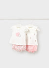 Conjunto 4 Piezas Con Shot Corto Rosa Baby Mayoral M1642 MAYORAL