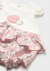 Conjunto 4 Piezas Con Shot Corto Rosa Baby Mayoral M1642 MAYORAL