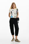 Playera Beso_Mickey Blanco M26Swtk45 Dama Desigual DESIGUAL