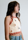 Blusa Top Tejido Flores Hueso-Arci Junior Niña Mayoral M6021 MAYORAL
