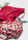 Conjunto 3 Piezas Baño Proteccion Solar Rojo Bebe Niña Mayoral M1635 MAYORAL