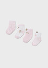 Set 4 Calcetines Rosa Baby Mayoral M9054 MAYORAL