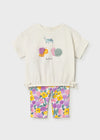 Conjunto Leggings Estampado Lila Bebe Niña Mayoral M1753 MAYORAL