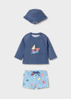 Traje De Baño En Conjunto Azul Bebe Niño Mayoral M1619 MAYORAL